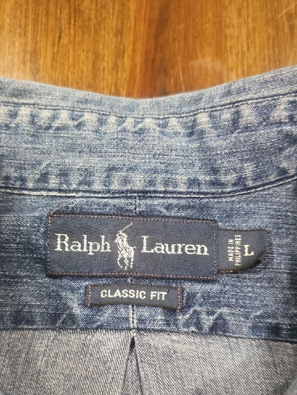 Polo by Ralph Lauren Clqssic Fit Blue Denim Button-Down Shirt